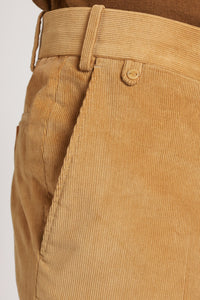 Pantalon Sorbonne en velours milleraies beige sable - BERNARD ZINS