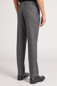 Pantalon Sorbonne PF en laine noir et gris - BERNARD ZINS