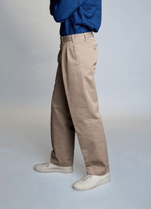 Pantalon taille haute version sport beige sable - BAC J - BERNARD ZINS