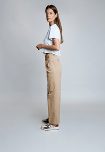 Pantalon taille haute version sport beige sable - BAC J F - BERNARD ZINS