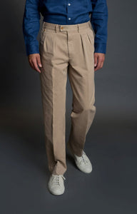 Pantalon taille haute version sport gris sable - BAC J - BERNARD ZINS
