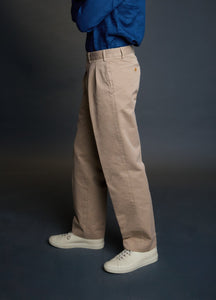 Pantalon taille haute version sport gris sable - BAC J - BERNARD ZINS