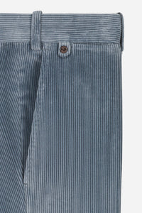 PANTALON VELOURS JAPONAIS SHIZU BLEU ORAGE - BZV3 - BERNARD ZINS