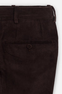 Pantalon velours stretch mille raies cacao - BZV3 - BERNARD ZINS